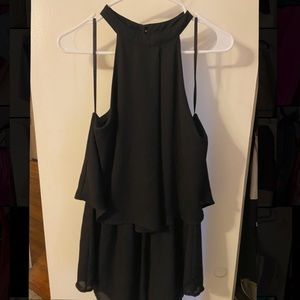 She+Sky Black Romper